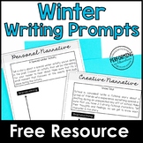 Free Winter Writing Prompts | Grades 3-5