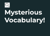 Mystery Genre Vocabulary Presentation with Corresponding Quiz