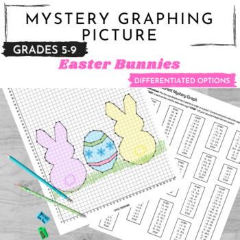 Preview of Mystery Graphing Picture: Easter Bunnies