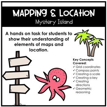 Preview of Mystery Island - Mapping and Location Task
