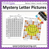 Mystery Letter Pictures - Letter Identification & Sounds Activity