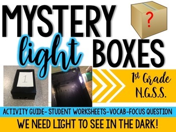Preview of Mystery Light Boxes: 1st Grade NGSS Light Lesson (1-PS4-2) (Physical Science)