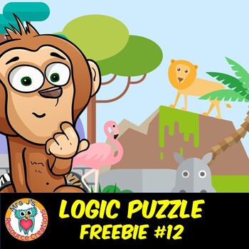 Preview of Mystery Logic Puzzle Brain Teaser Worksheet Activity Free - #12