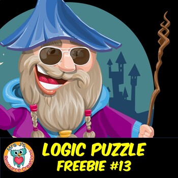 Preview of Mystery Logic Puzzle Brain Teaser Worksheet Activity Free - #13