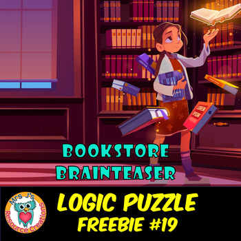 Preview of Mystery Logic Puzzle Brain Teaser Worksheet Activity Free #19 Book Week