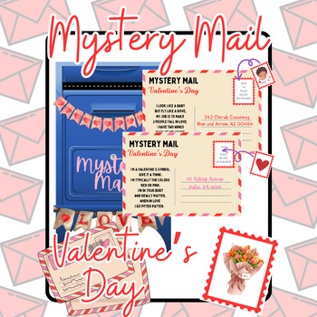 Preview of Mystery Mail - An early inferencing activity - Valentine's Day Edition!