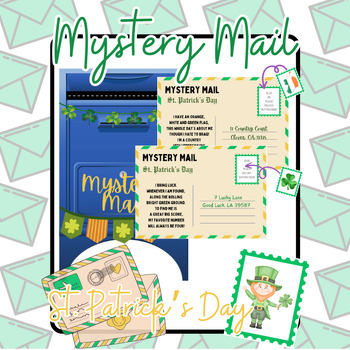 Preview of Mystery Mail - An early inferencing riddle activity - St. Patrick's Day Edition