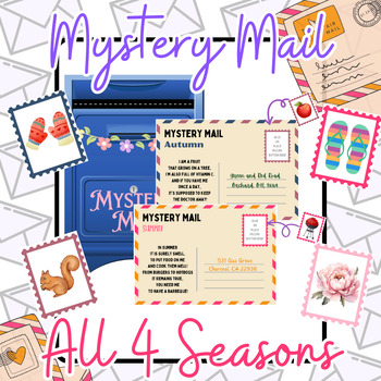 Preview of Mystery Mail - Early inferencing riddle activities - All 4 Seasons!