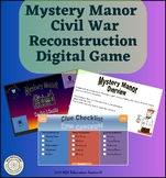 Mystery Manor! Civil War Reconstruction -Escape Room With 