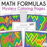 Mystery Math Formulas Color by Number