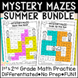 Differentiated No Prep Math Practice Worksheets - Fun Summ