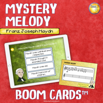 Preview of Mystery Melody Franz Joseph Haydn Distance Learning Boom Cards