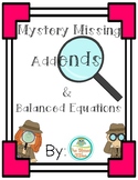 Missing Addends Activities