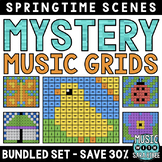 Mystery Music Grids- Spring Scenes (BUNDLED SET)