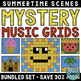 Mystery Music Grids- Summer Scenes (BUNDLED SET- SAVE 30%)