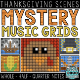 Mystery Music Grids- Thanksgiving Scenes (Whole/Half/Quart