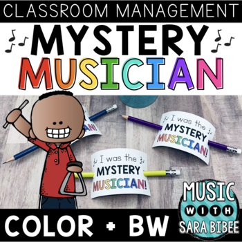 Preview of Mystery Musician {Classroom Management Tool for Music}