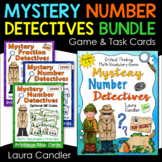 Mystery Number Detectives Game and Task Cards Bundle