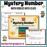 Mystery Number ✨ Math Riddles ✨ FREEBIE Printable or Digital