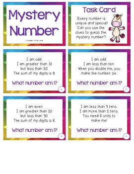 Preview of Mystery Number - Number Riddles