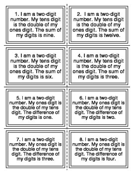 Preview of Distance Learning: Mystery Number Place Value Task Cards