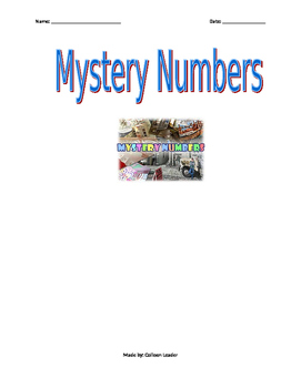 Preview of Mystery Numbers with Decimal Place Value