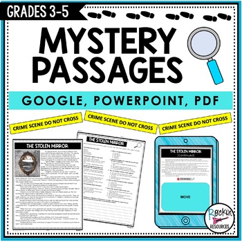 Preview of Solve a Mystery - Halloween Reading Comprehension - Mystery Genre Passages