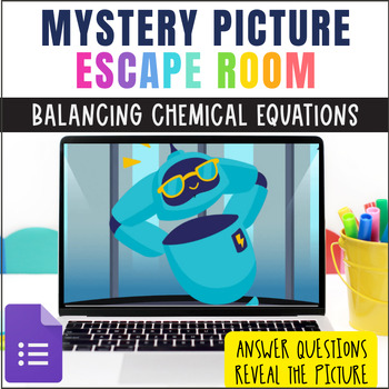 Preview of Mystery Picture: Balancing Chemical Equations Mini Digital Escape Room