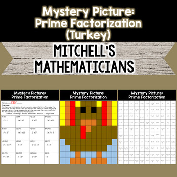 Preview of Mystery Picture For Prime Factorization Review