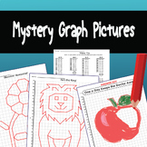 Mystery Picture Graphs Activities Bundle. Challenging Graph Art