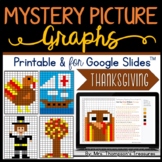 Thanksgiving Math Mystery Picture Graphs Printable & Digit
