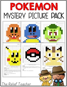 Preview of Mystery Picture Pack - Pokemon Edition