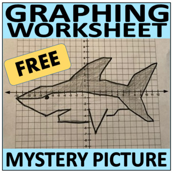 Preview of Mystery Picture (Shark) - Plotting Points on a Coordinate Plane