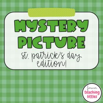 Preview of Mystery Picture | St. Patrick's Day | March | Quiz Style Review Game | Editable