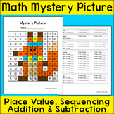 Fox Mystery Picture Winter Math Center Activity