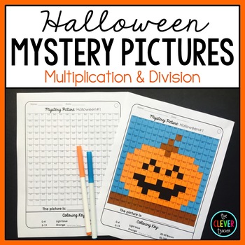 Preview of Mystery Pictures Halloween - Multiplication and Division Facts