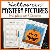 Mystery Pictures Halloween - Multiplication and Division Facts
