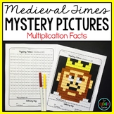 Mystery Pictures Multiplication Medieval - Multiplication Facts