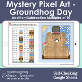 Mystery Pixel Art - Groundhog Day - Addition/Subtraction M