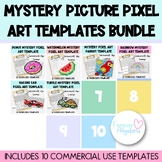 Mystery Pixel Picture Art Template Growing Bundle
