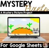 Mystery Pixels- Taco Cat Math Word Problems Google Sheets™