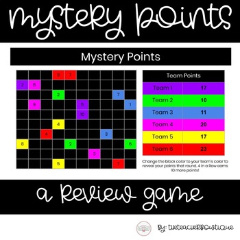 Preview of Mystery Points: A Review Game For ANY Content