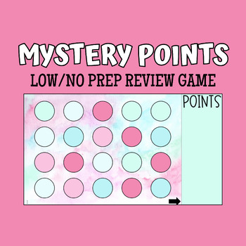 Preview of Mystery Points Review Game (Low/No Prep)