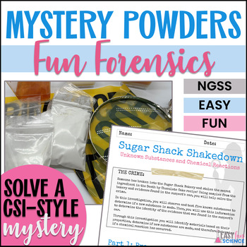 Preview of Mystery Powders Forensic Science Crime Scene Investigation (CSI) NGSS Activity