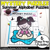 End of Year Mystery Puzzles, Preschool Summer Letter Match