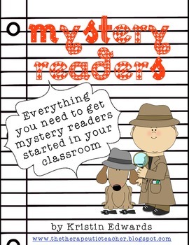 Preview of Mystery Reader Teacher Packet