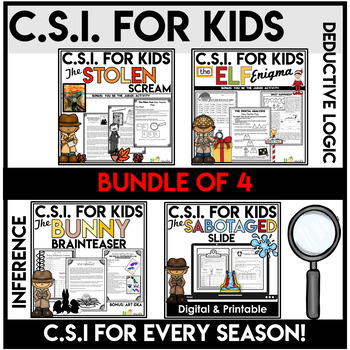 Preview of Mystery Reading Comprehension | Making Inferences | CSI Science Problem Solving