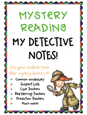 Mystery Reading: My Detective Notebook!