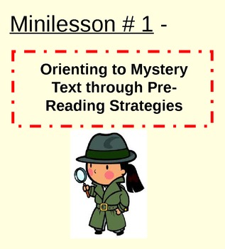Preview of Mystery Reading Unit Powerpoint