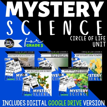 Preview of Mystery Scicence 3rd Grade SUPPLEMENT Circle of Life BUNDLE Life Cycles